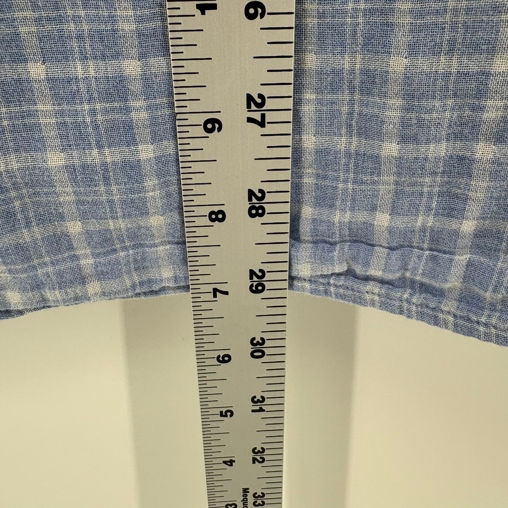 UNTUCKit Mens XXXL Cillar Blue Plaid Cotton Long Sleeve Button Down Shirt XXX-L - Picture 6 of 8